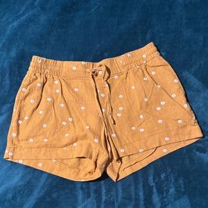 Old Navy Burnt Yellow Floral Shorts